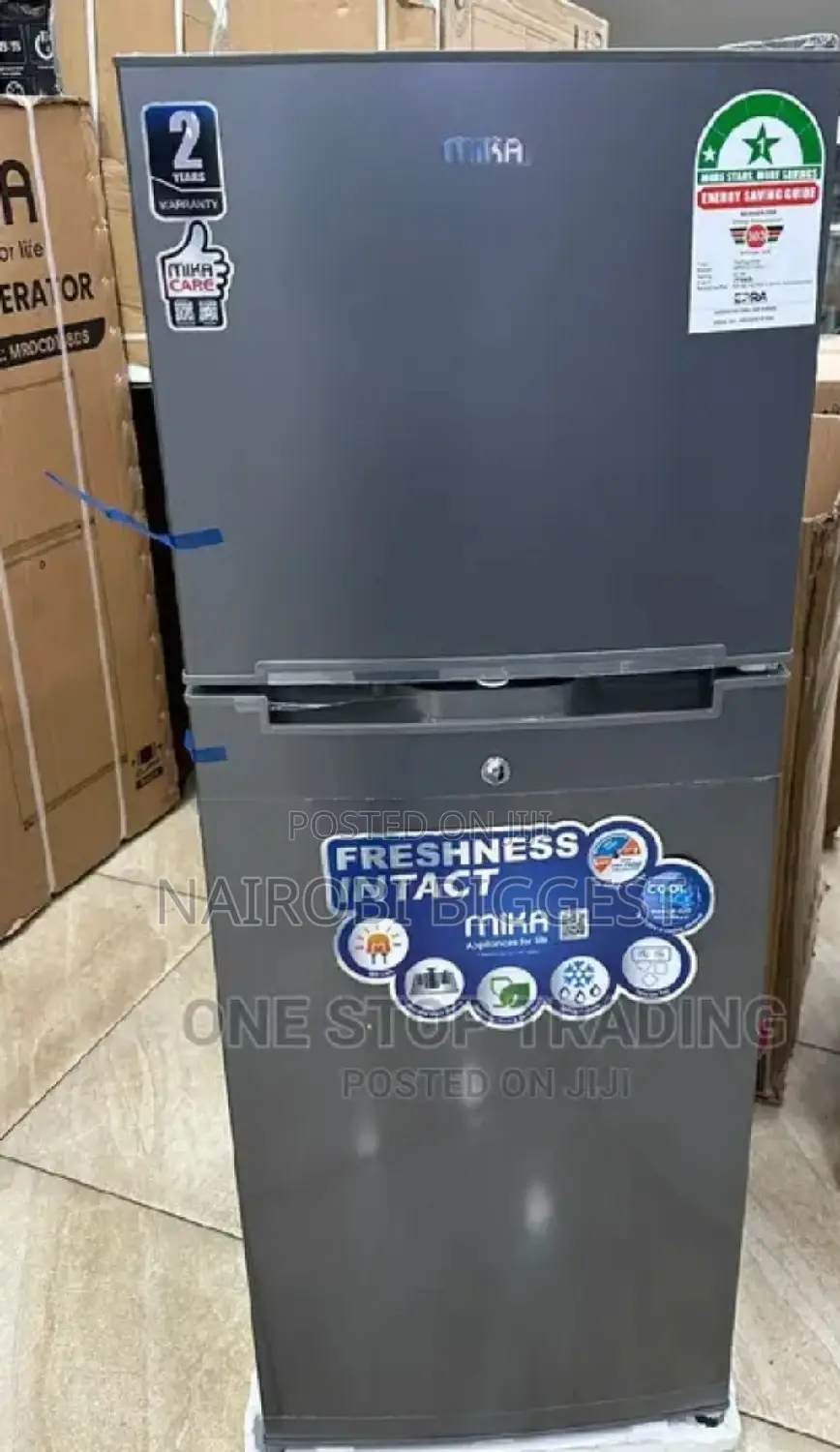 Mika 138litres Double Door Refrigerator