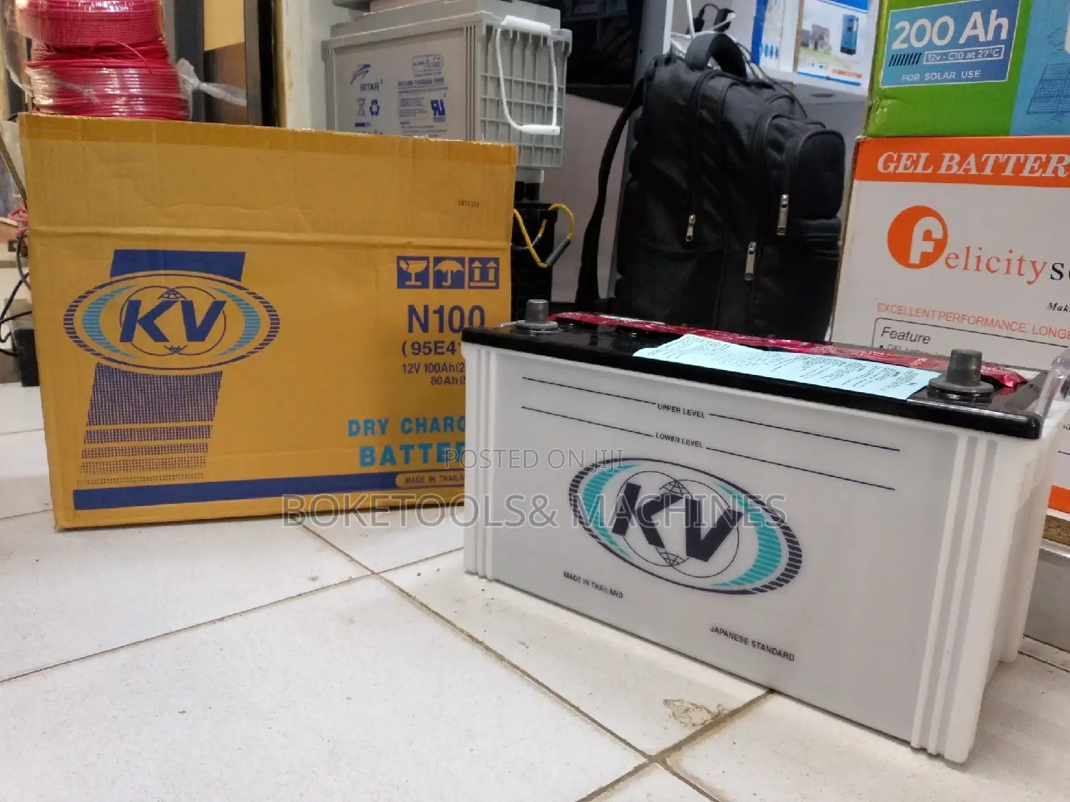 KV N 100 Dry Charged Battery