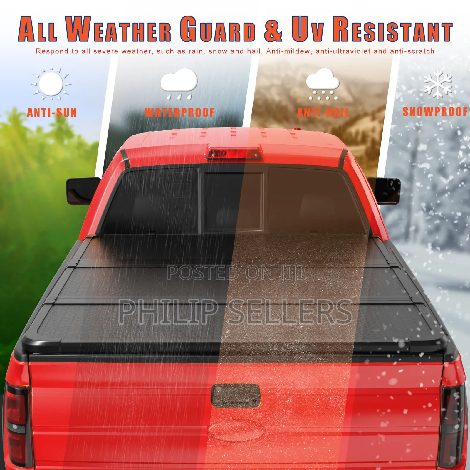 3-Fold Hard Tonneau Cover for 2015-2023