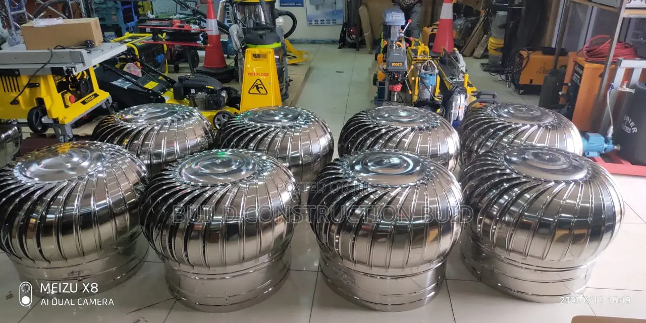 Wind Driven Ventilators- Stainless Steel Cyclones in Kenya.