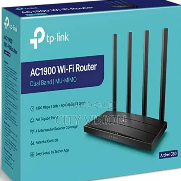 Tp-Link Ac 1900 Mu*Mimo(Wifi 5 Router!! Tl-Archer C80!! C80!