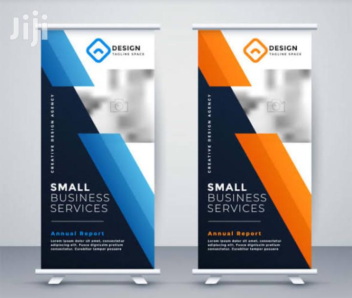 Narrow Base Roll Up Banner Printing Full Color High Quality