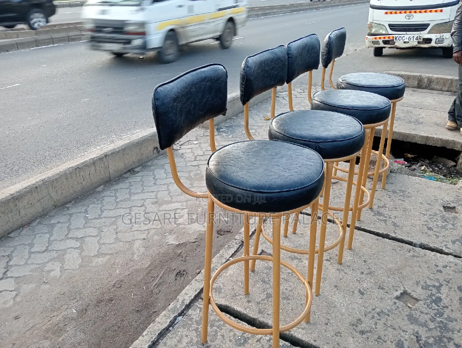 Leather Kitchen / Counter Seat
