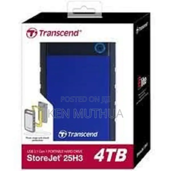 Transcend External HDD 4TB - Iron Grey