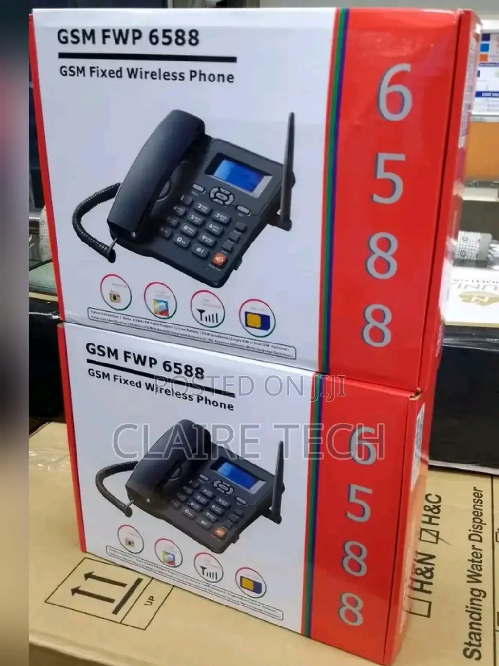GSM Landline Desktop Dual Sim Card Wireless Phone