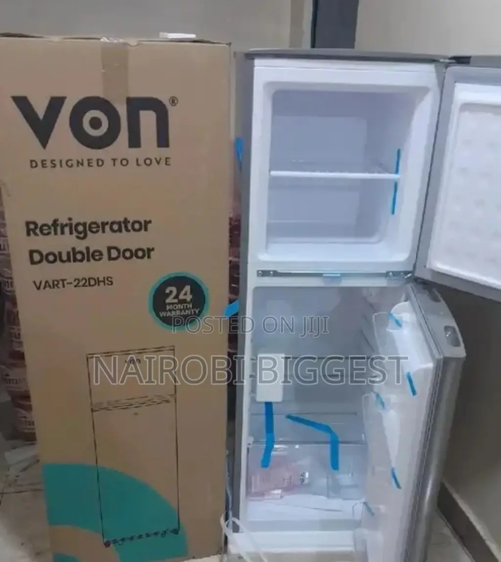 Von 134litres Double Door Fridge