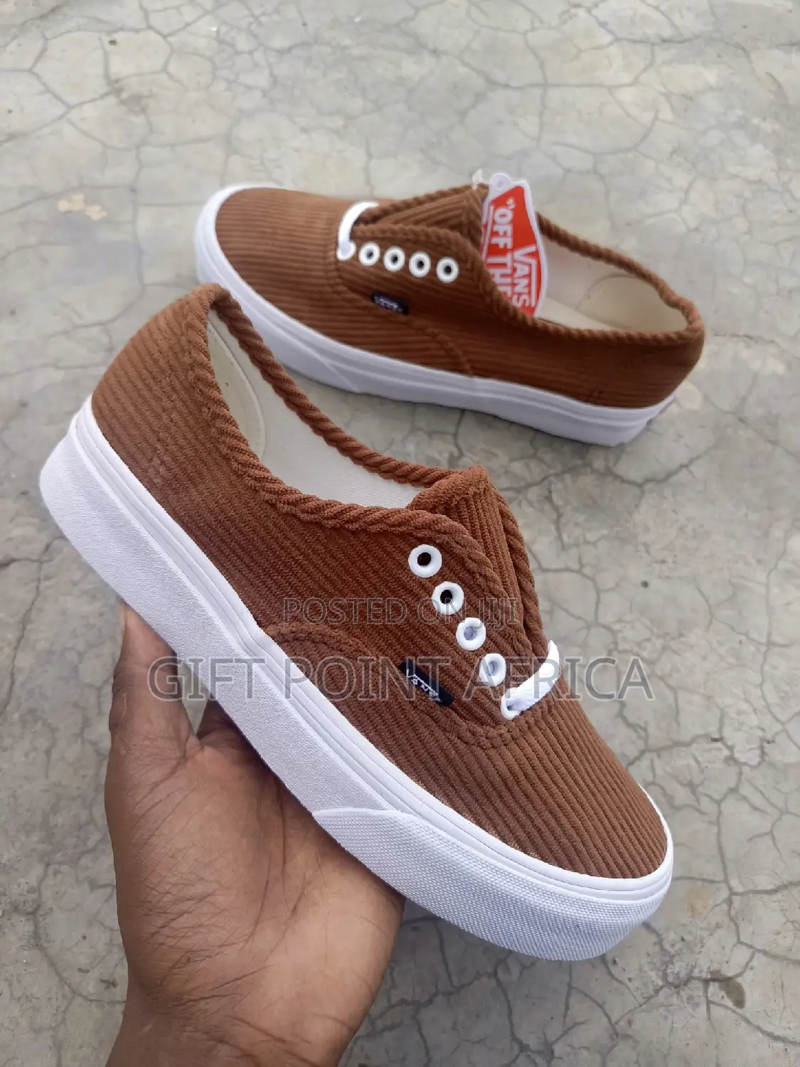 Brown Vans Double Sole Unisex Rubbers