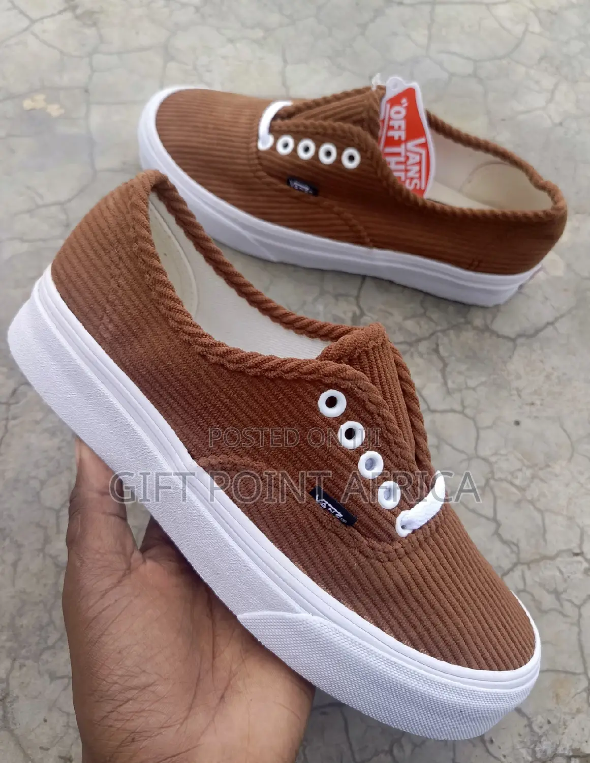 Brown Vans Double Sole Unisex Rubbers