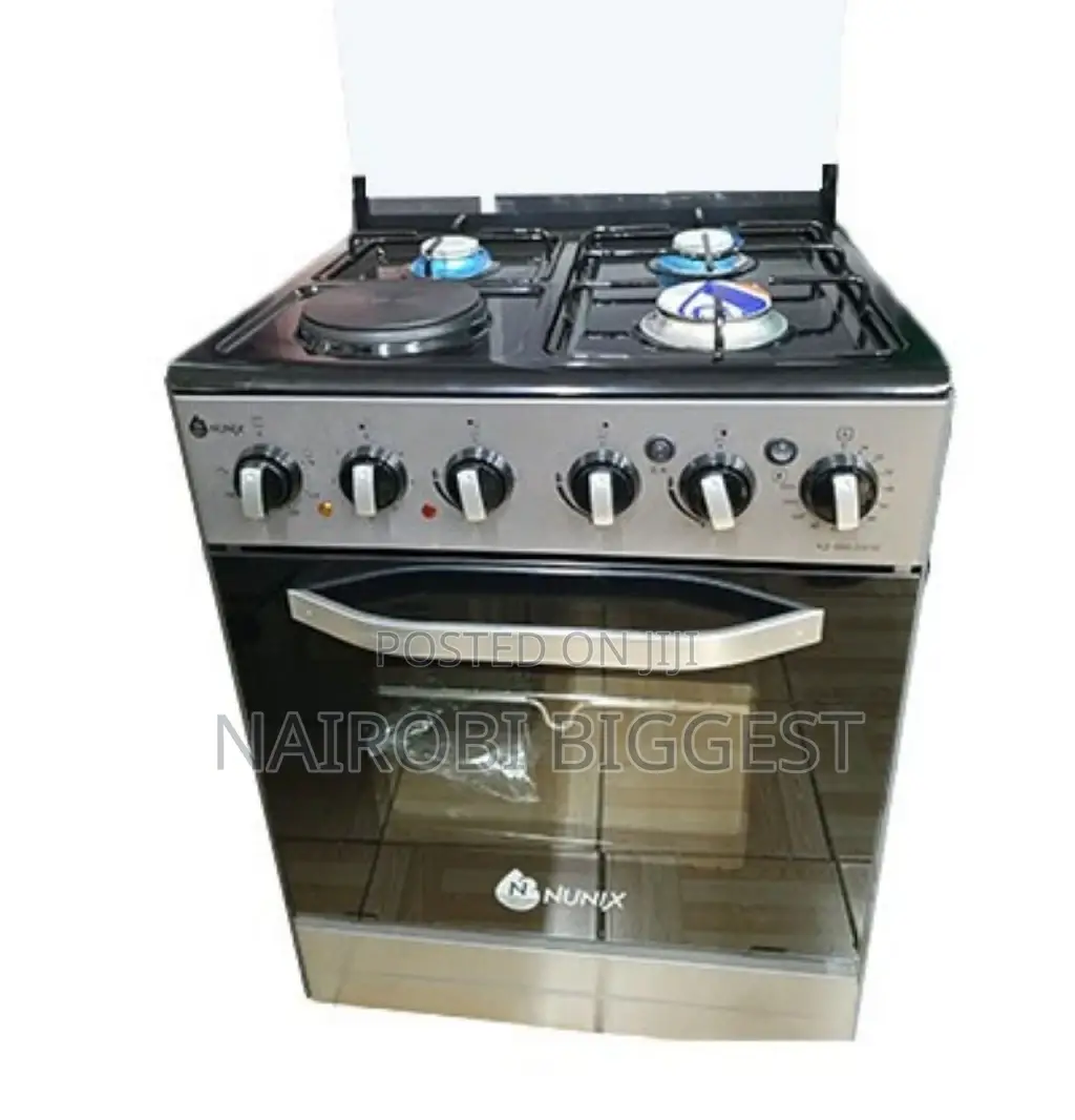 Nunix Cooker 60×60 Standing 3gas+1 Electric Plate