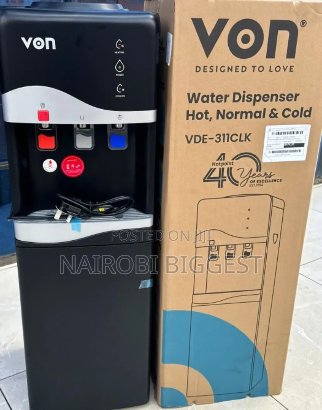 Von Hot, Normal And Cold Water Dispenser