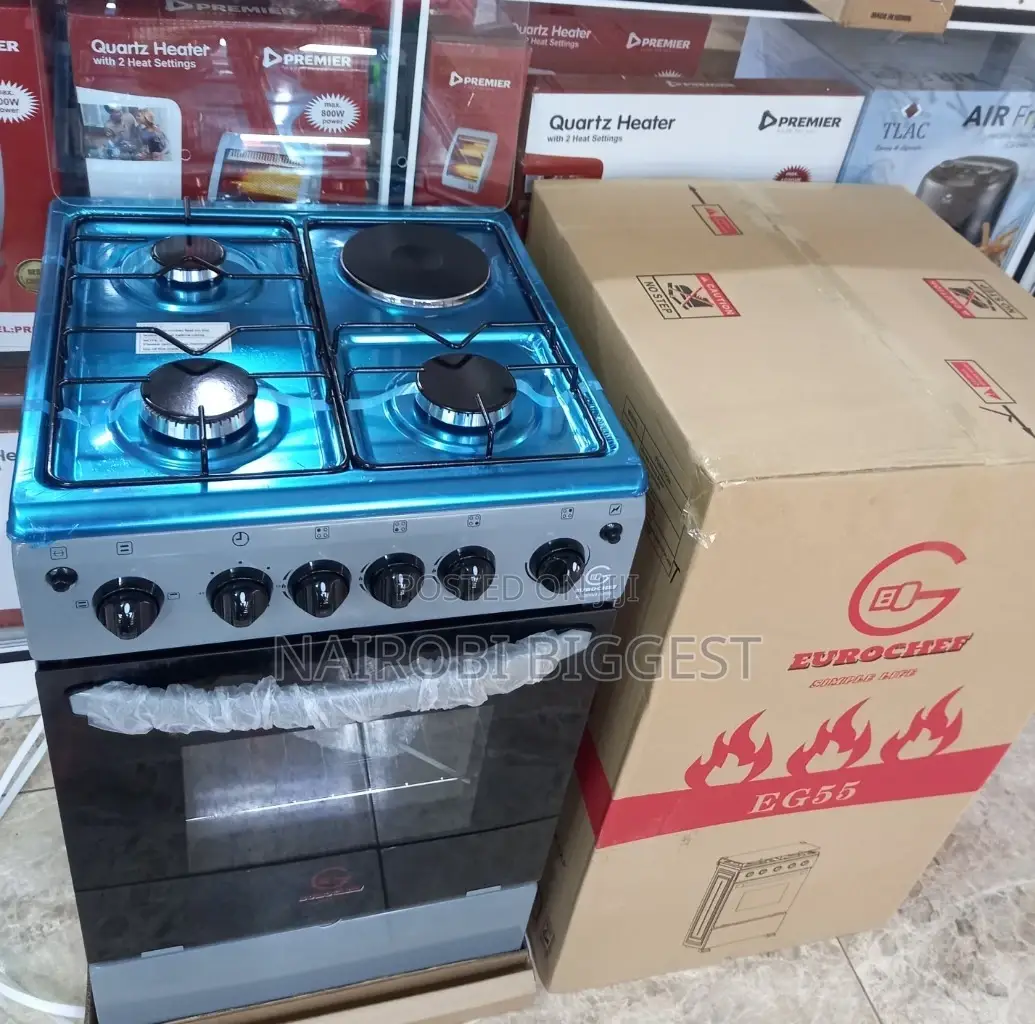 Eurochef 3g+1e Standing 50×55 Cooker