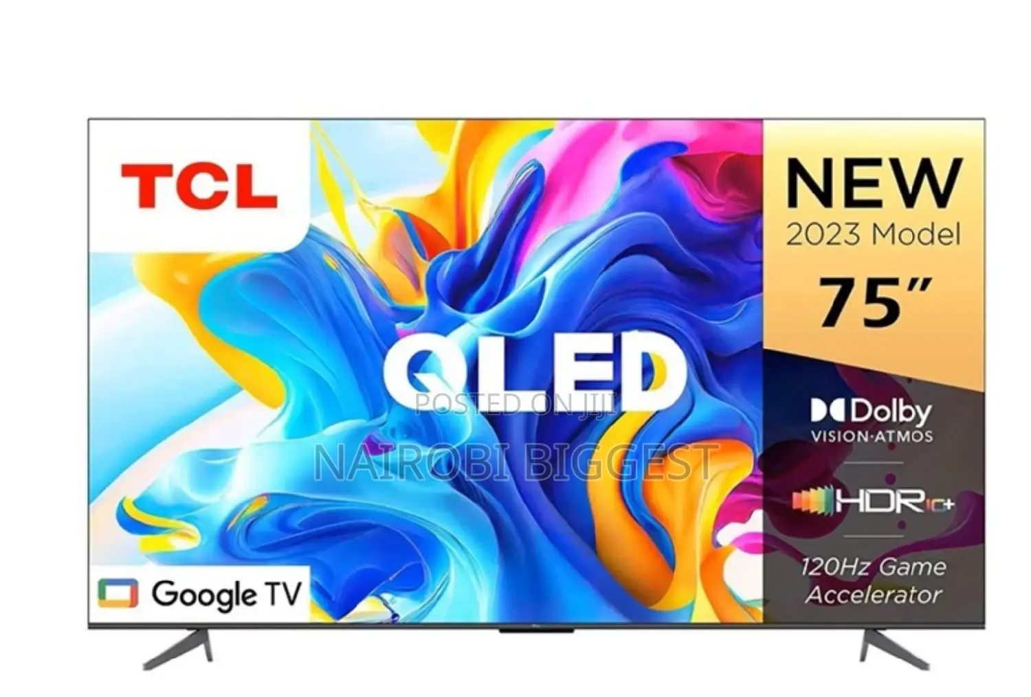 Tcl 75 Inches Google Frameless Television