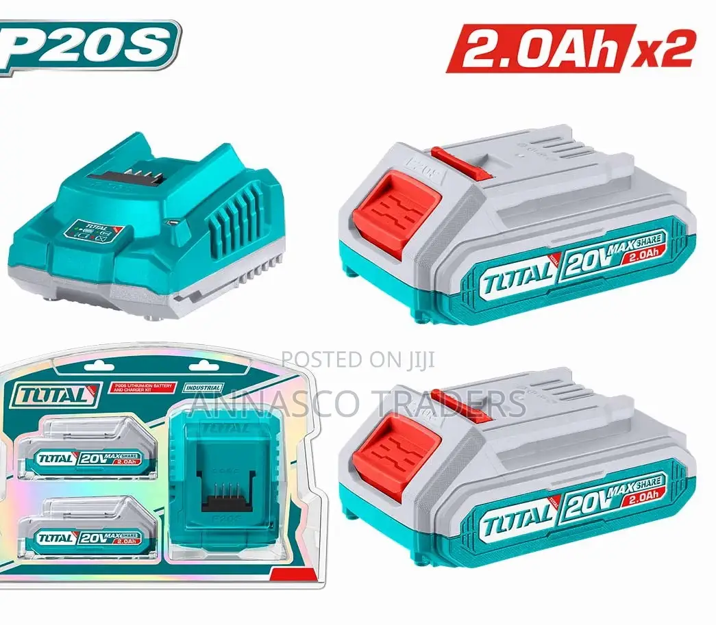 TOTAL TFBCPK1222 P20S Lithium-Ion Battery and Charger Kit