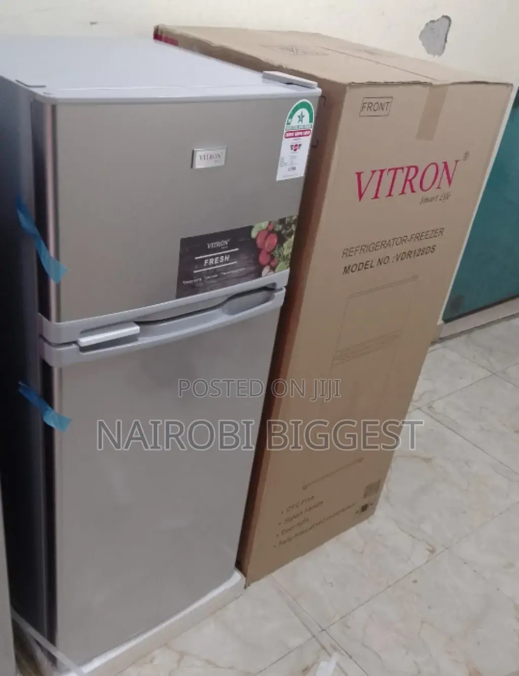 Vitron 128litres Double Door Fridge