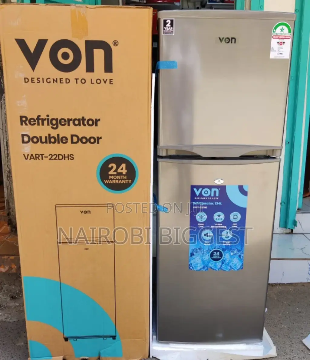 Von 168litres Fridge Double Door