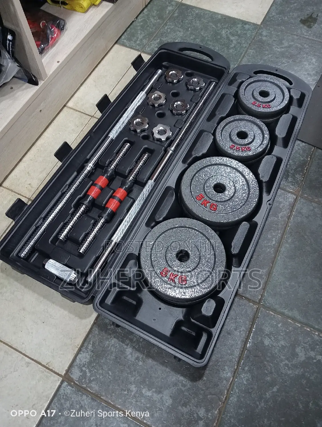 50kg Adjustable Dumbbell/Barbell Set
