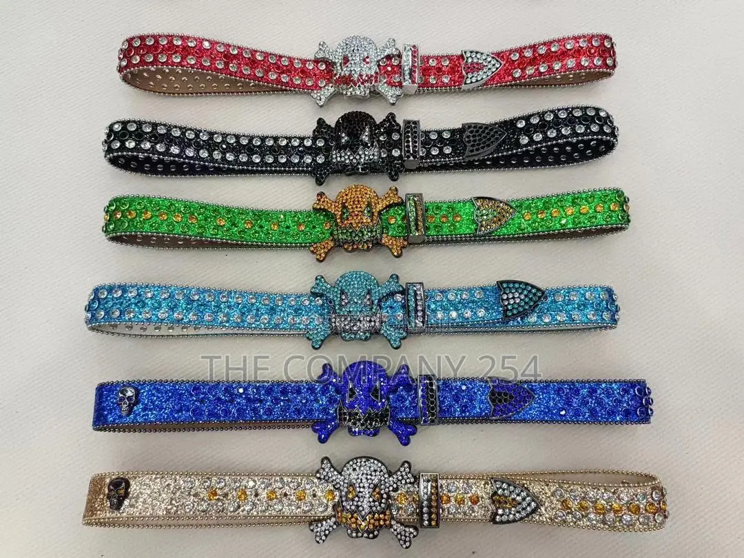 Gothic Skull Vintage Gold Iced Bb Simone Original Belts