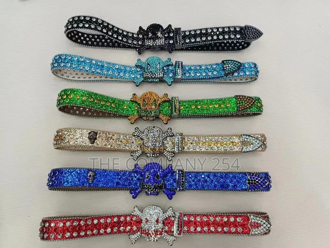 Gothic Skull Vintage Gold Iced Bb Simone Original Belts