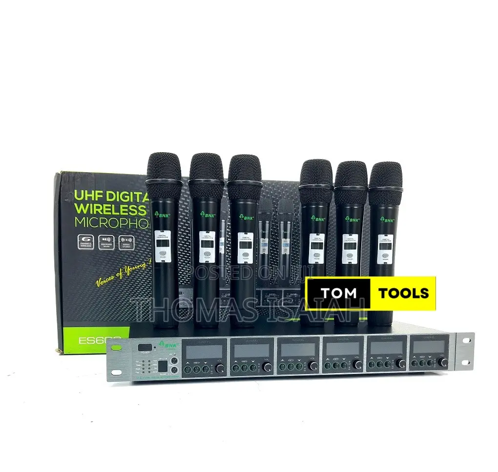BNK ES600 UHF Wireless Microphone System With 6 Mics