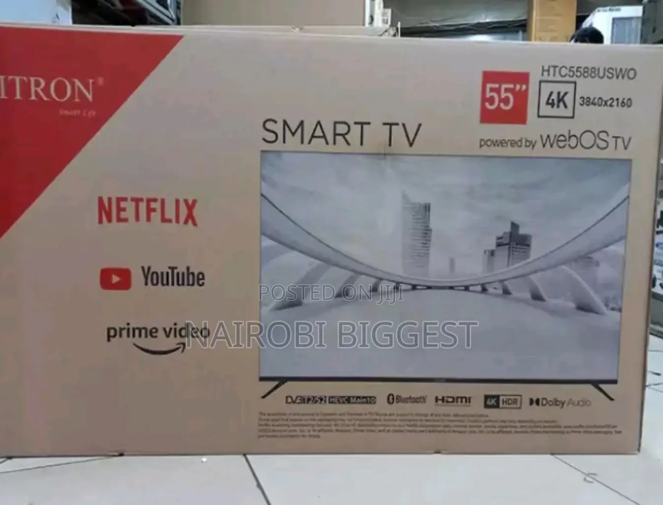 Vitron 55 Inches Smart Android 4k With Youtube And Netflix Television