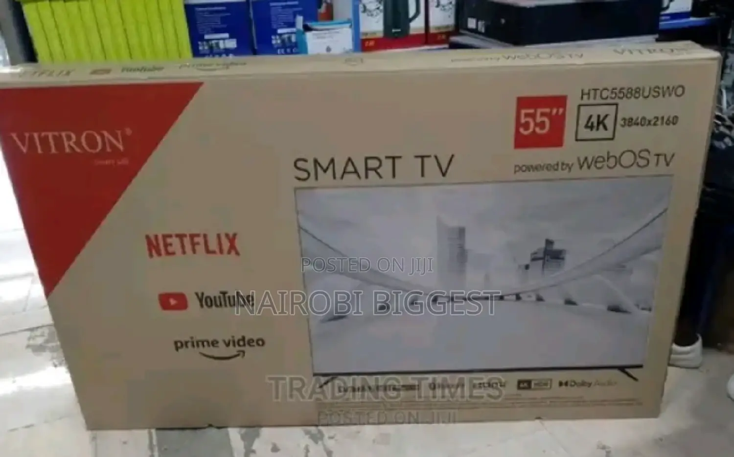 Vitron 55 Inches Smart Android 4k With Youtube And Netflix Television