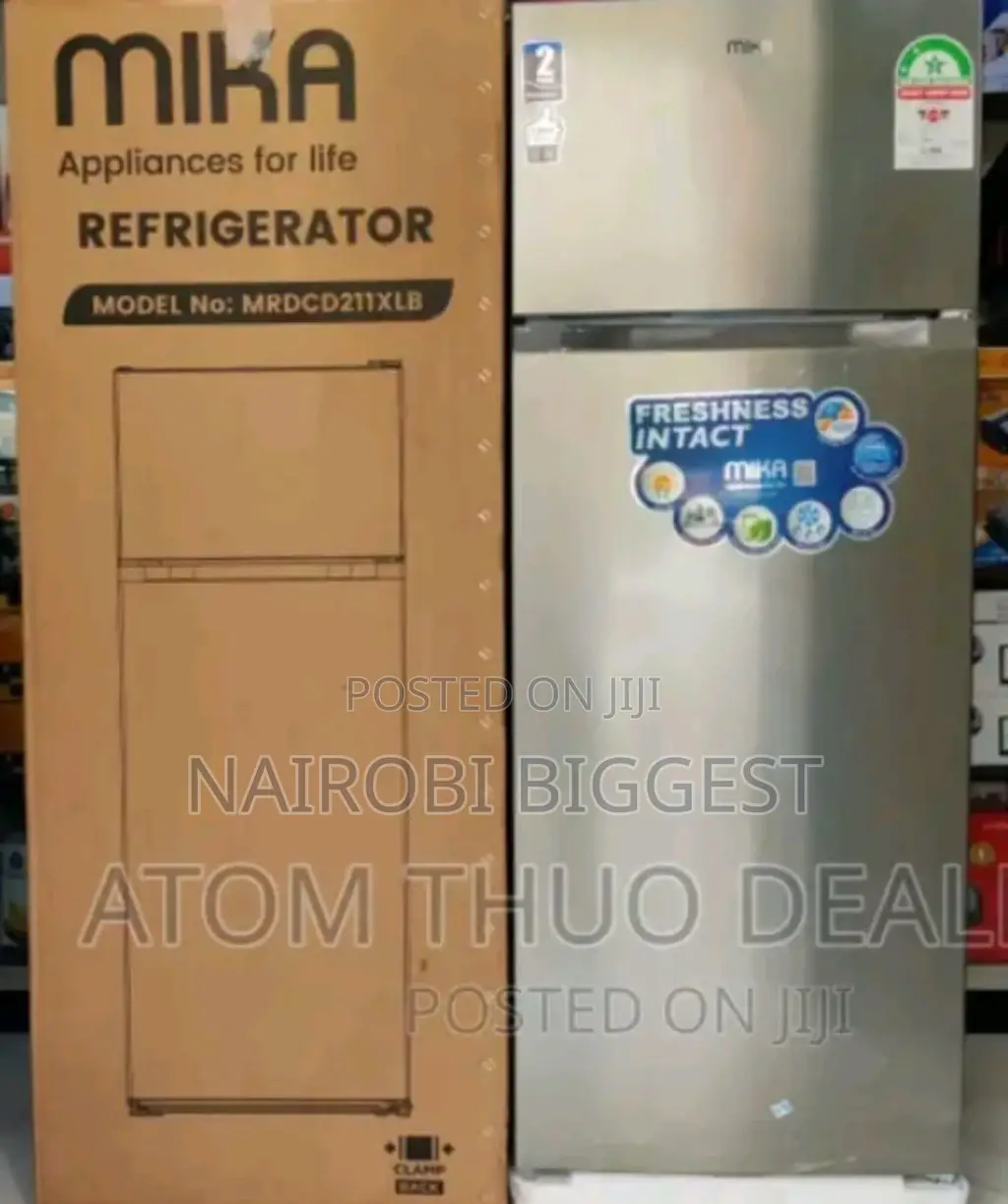 Mika 211litre Fridge Double Door