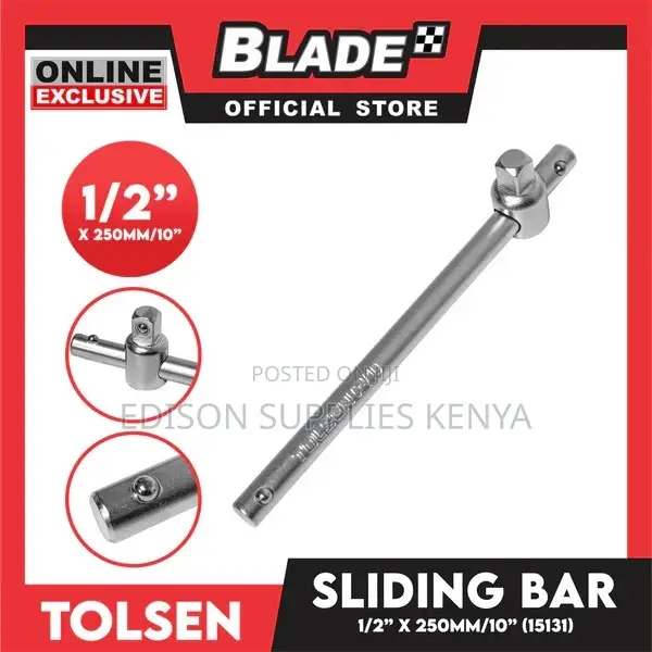Sliding Bar 1/2'' 250mm Tolsen Industrial Sliding Bar Tee