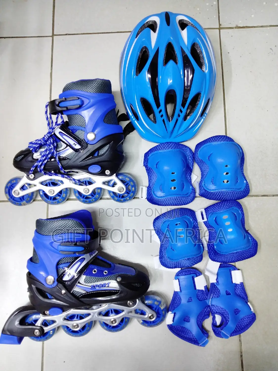 Full Set Roller Skates With Hard Helmets for Kids