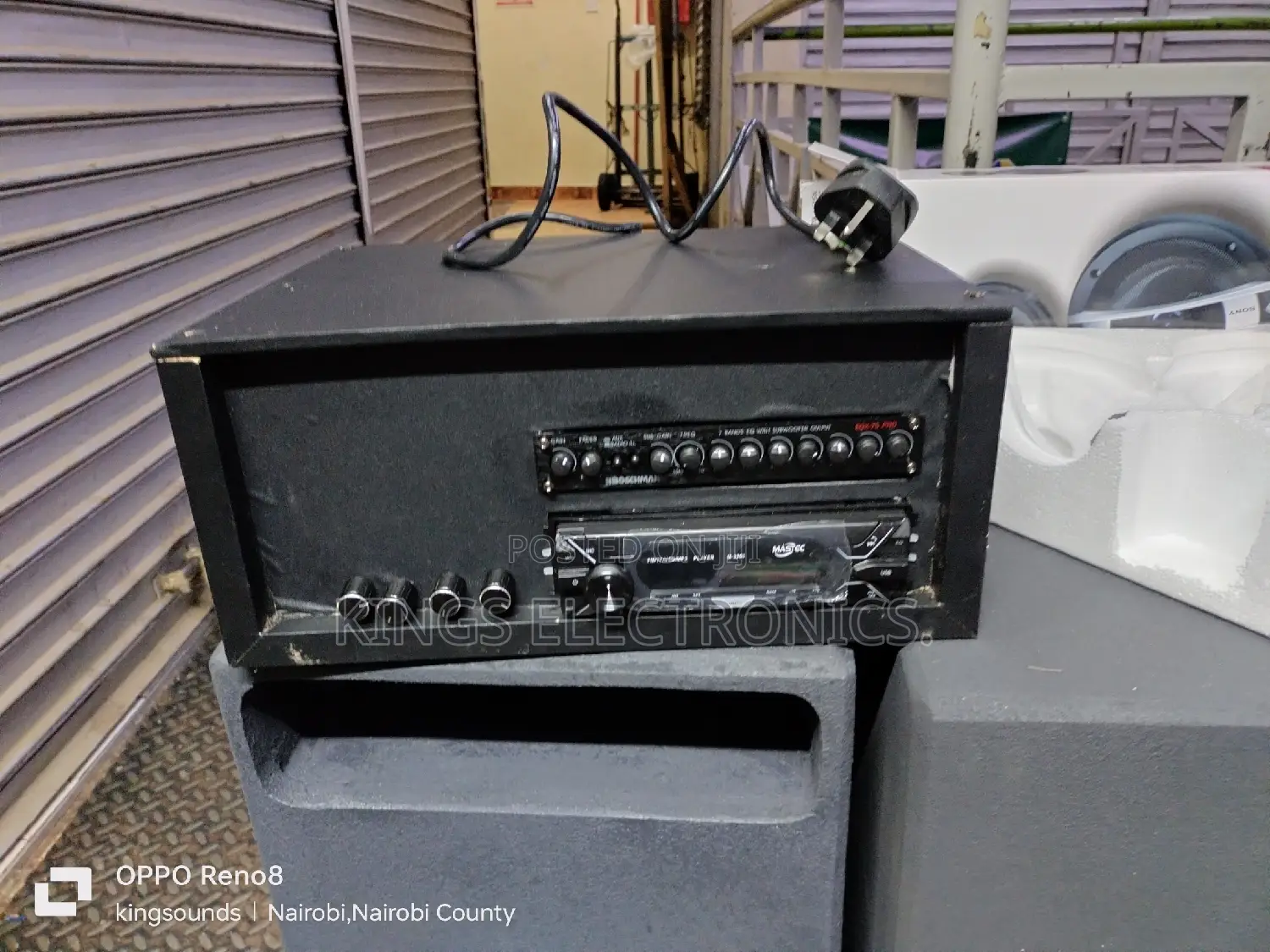 Amplifier With Sony Car Radio.