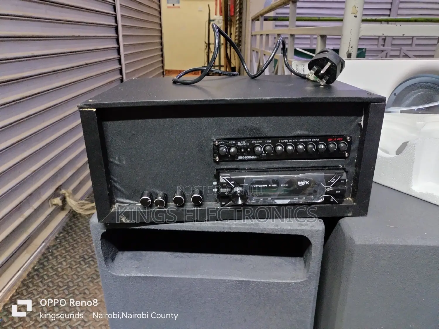 Amplifier With Sony Car Radio.