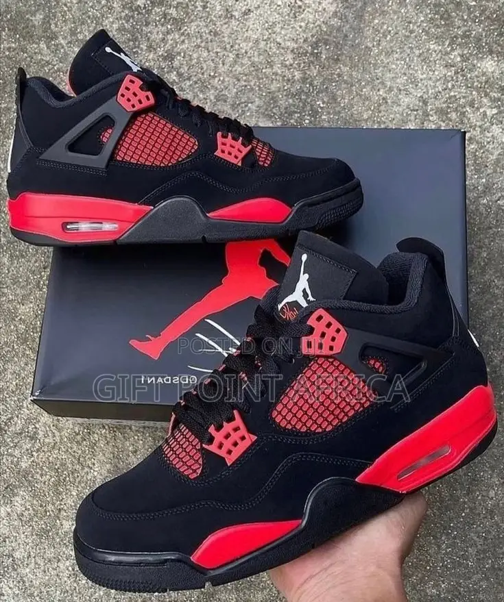 Air Jordan 4 Thunder Red Sneakers