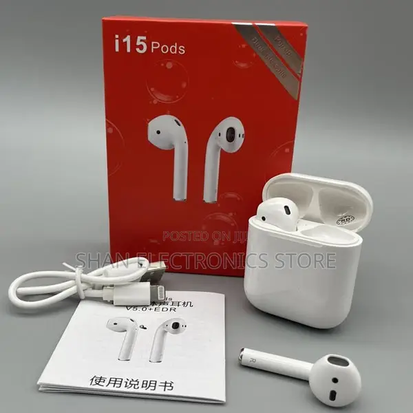 I15 Pods Double Wireless Bluetooth TWS - White **