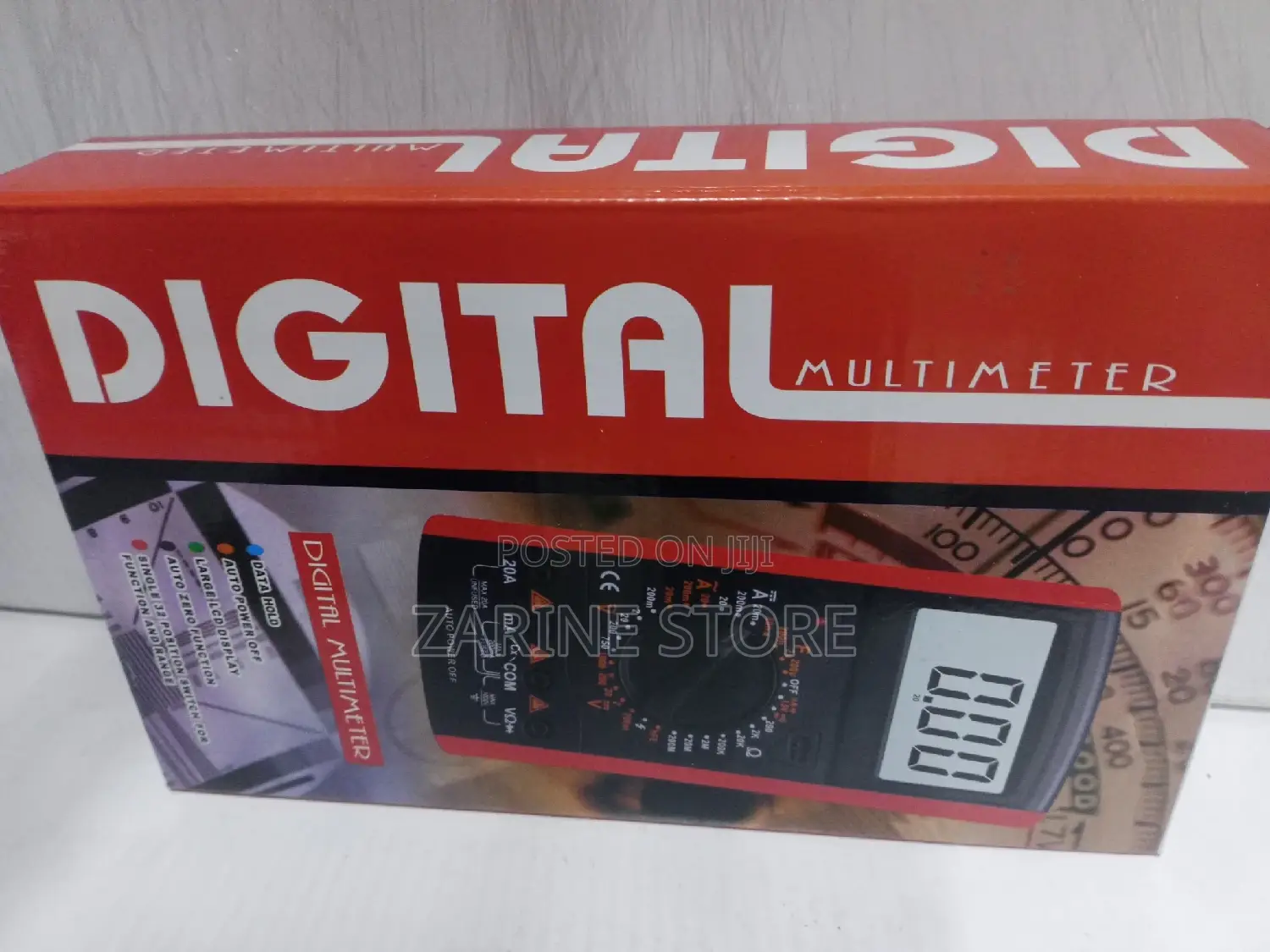 Digital Multimeter, Large LCD Display, 32 Position Switch