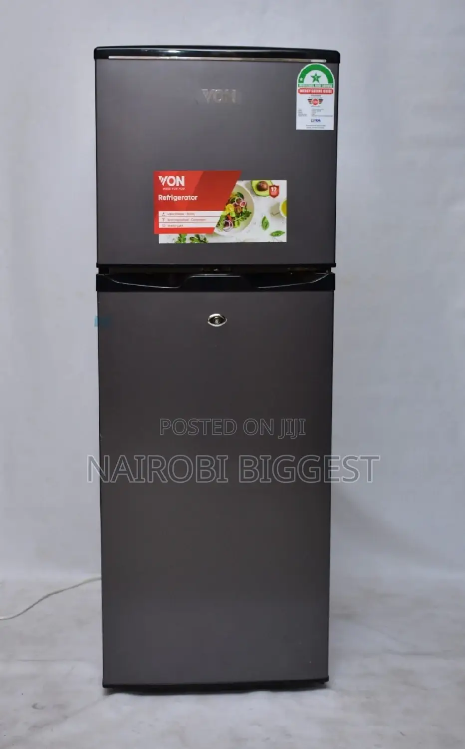 Von 138litres Double Door Refrigerator