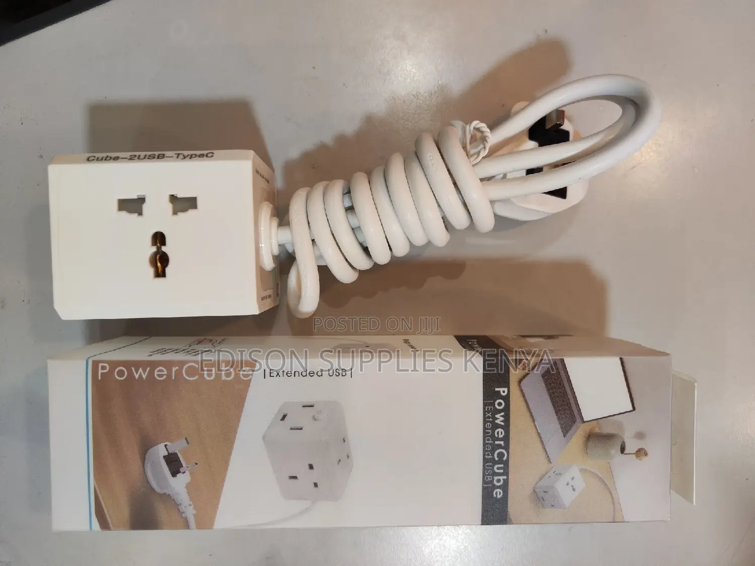 Cube Extension Cables + 3 Usb Ports 4 Way Multiplug Sockets