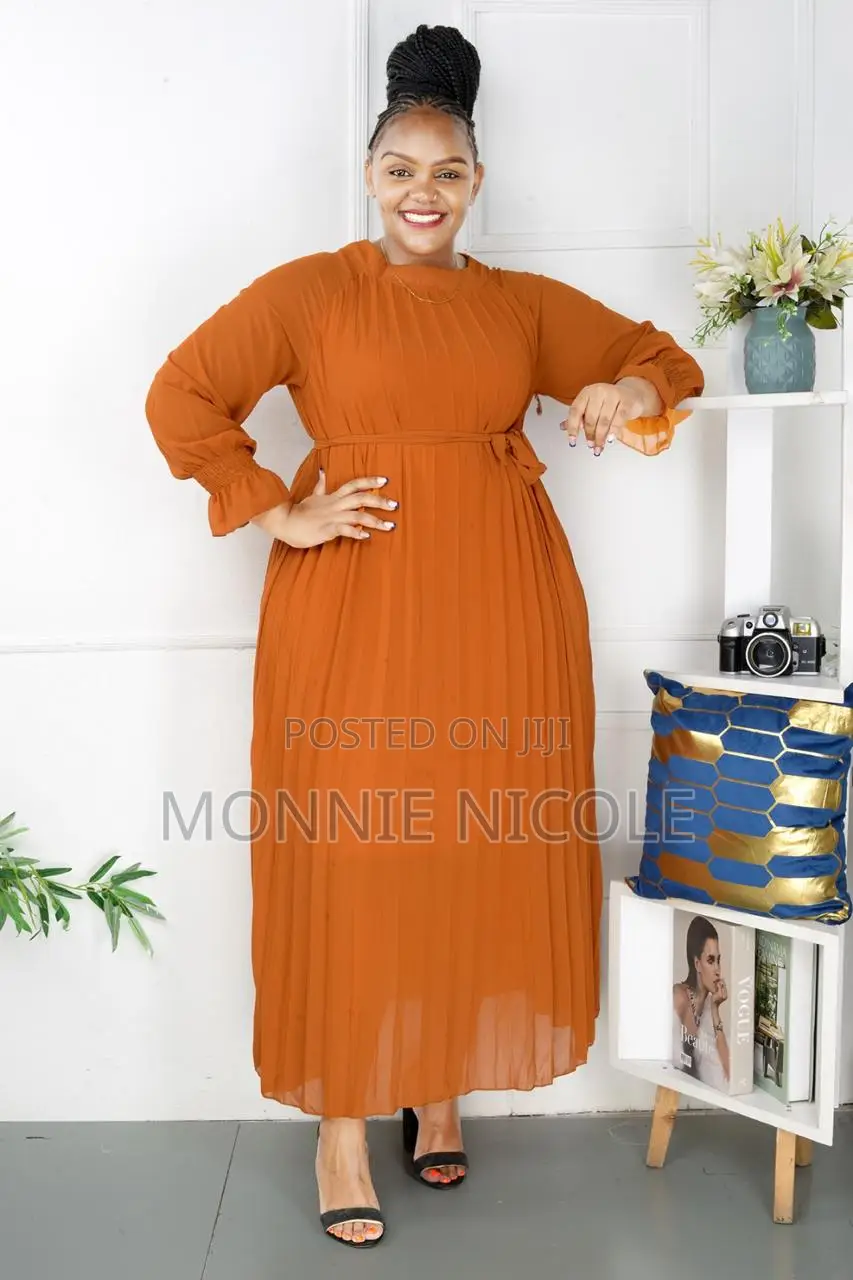 Burnt Orange Stylish Dress