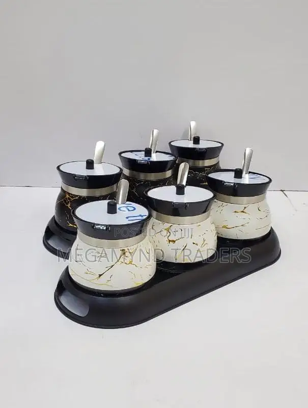 Sugar Dish Set/3pc Sugar Dish Set/3 in 1 Condiment Glass