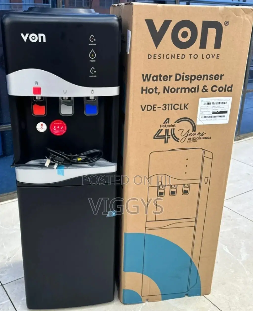 Von Three Taps Water Dispenser