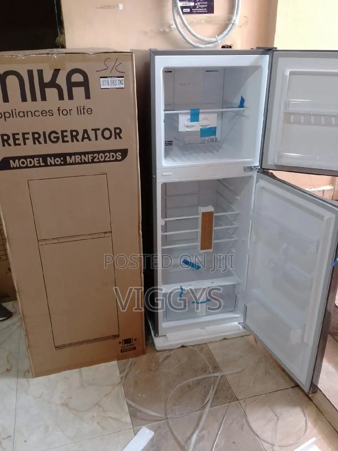 Mika 168litre Fridge Double Door