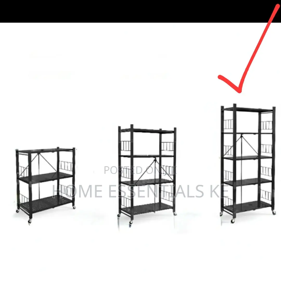 *5layer Multipurpose Metallic Storage Kitchen Rack