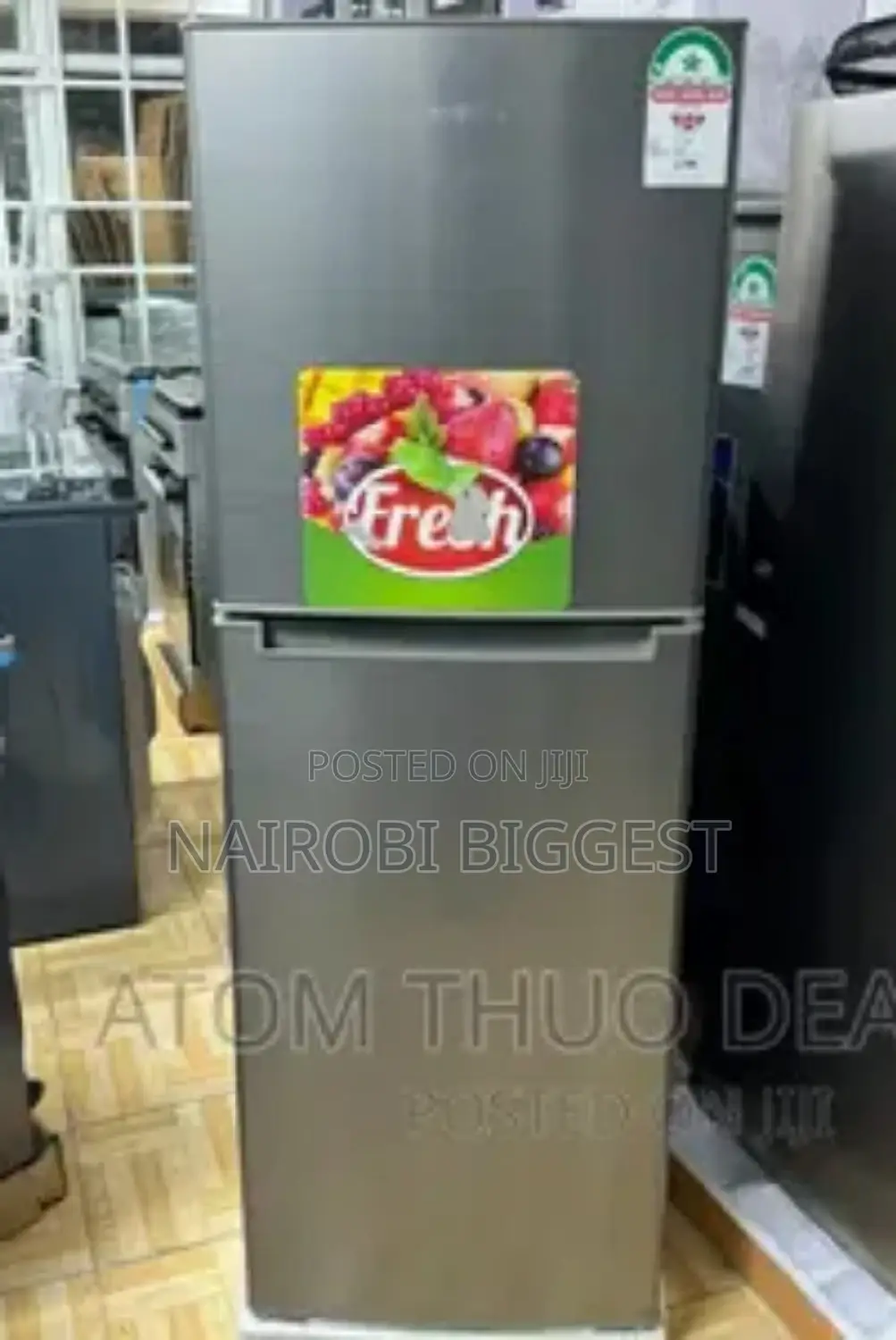 Volsmart Fridge 138l Grey Double Refrigerator
