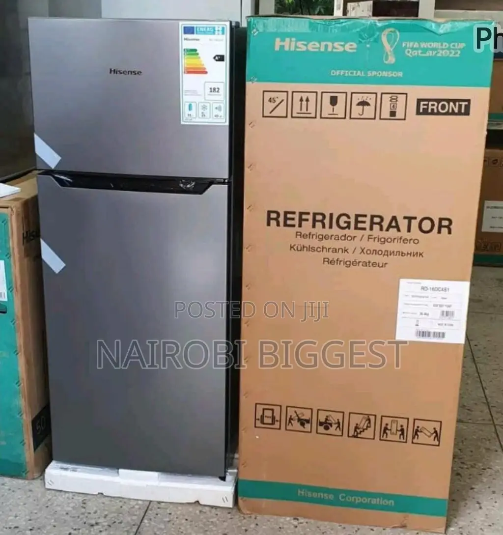 Hisence 154l Double Door Refrigerator