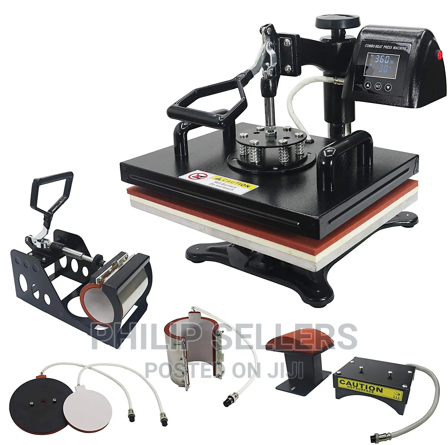 Heat Press 5 In 1 Color LED