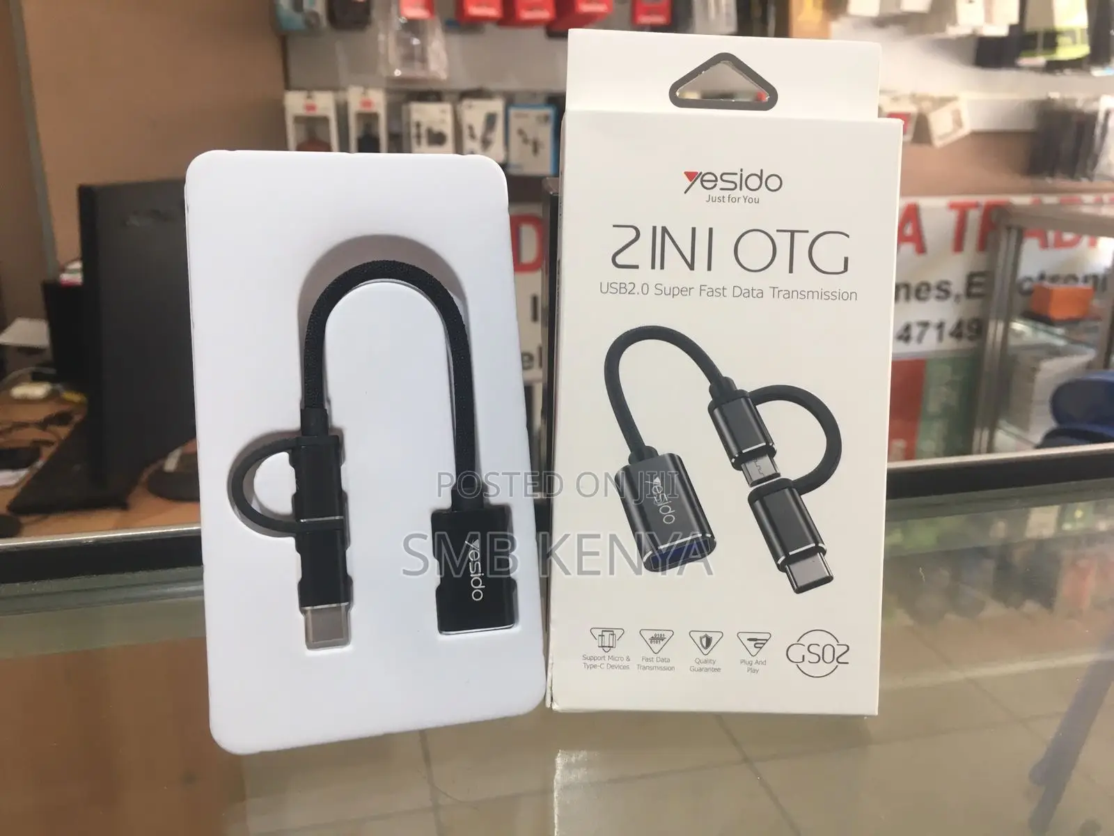USB OTG Adapter 2 in 1 Cable Type C to Micro USB
