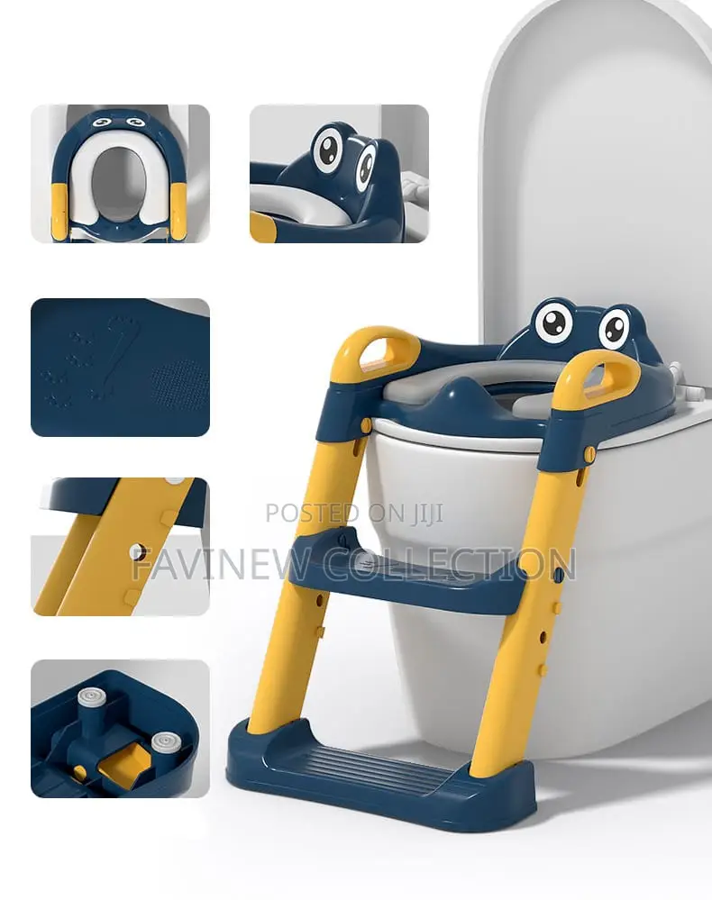 Kids Training Toilet Ladder Seat With PVC Cushion /Soft Pad