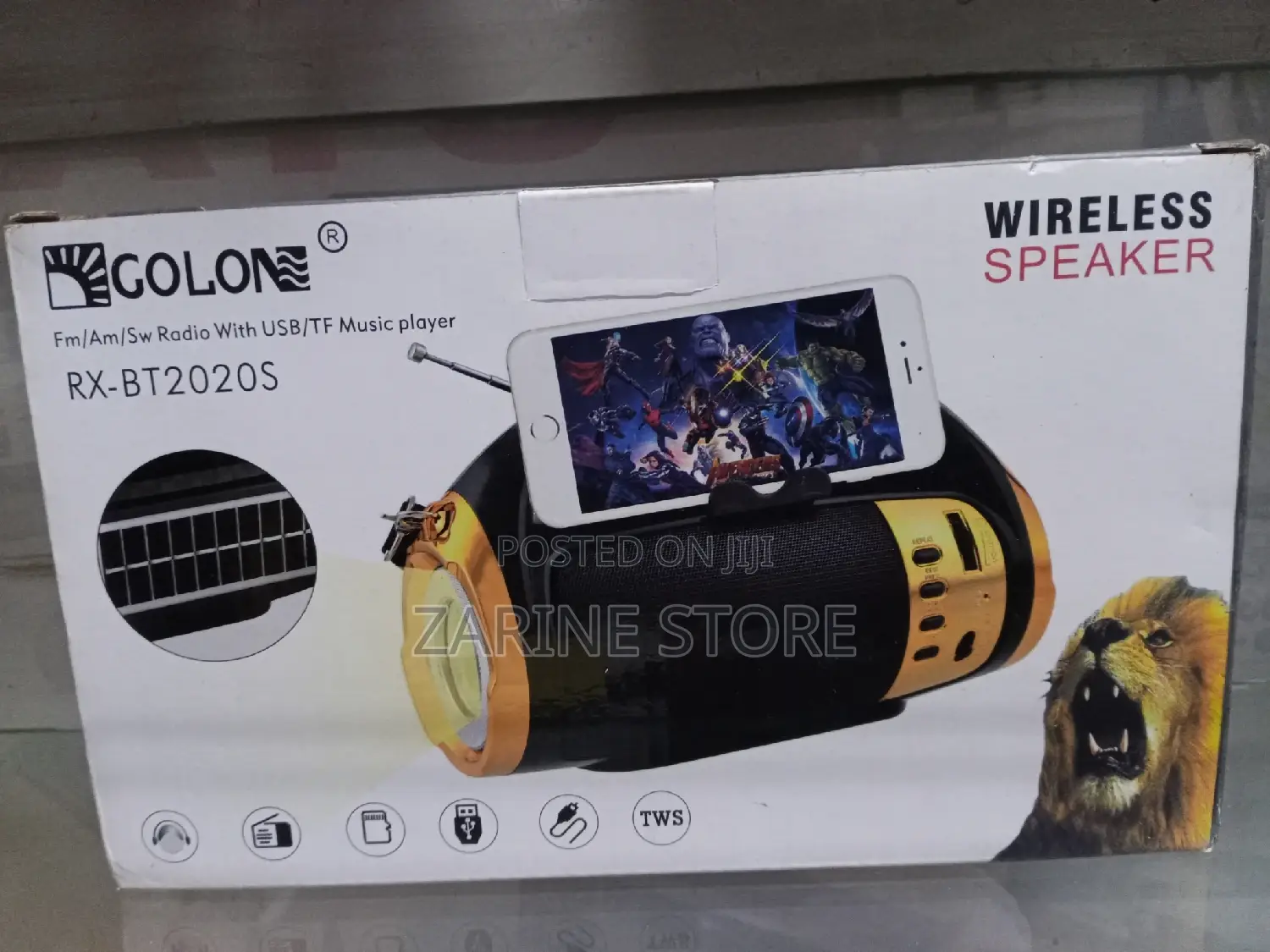 Wireless Speaker RX-BT2020S, Fm/Am/Sw Radio With USB/TF Play