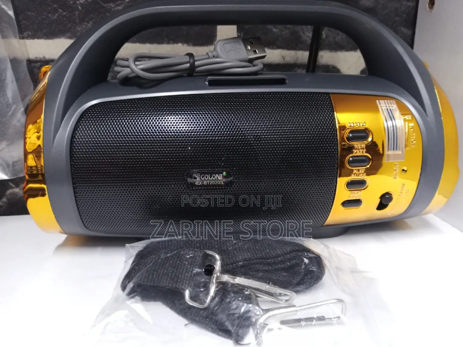 Wireless Speaker, USB/Solar Charging, Flashlight, Fm Radio
