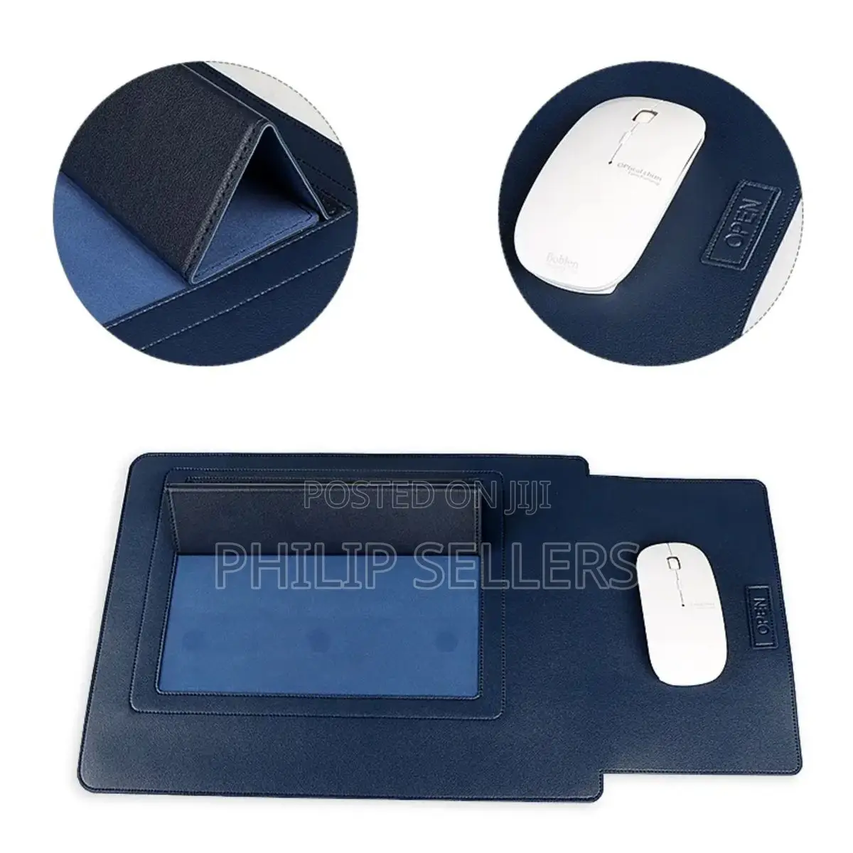 Leather Laptop Bag Sleeve Cover With Stand Mouse Pad Compute