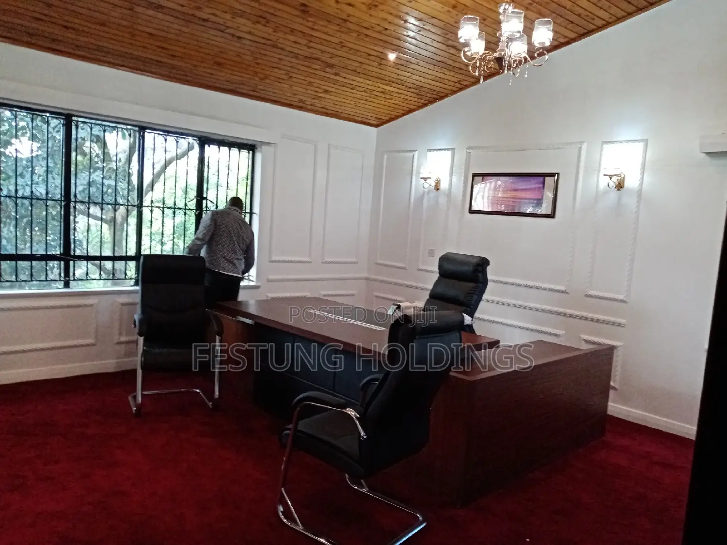 Wainscoting Office Design