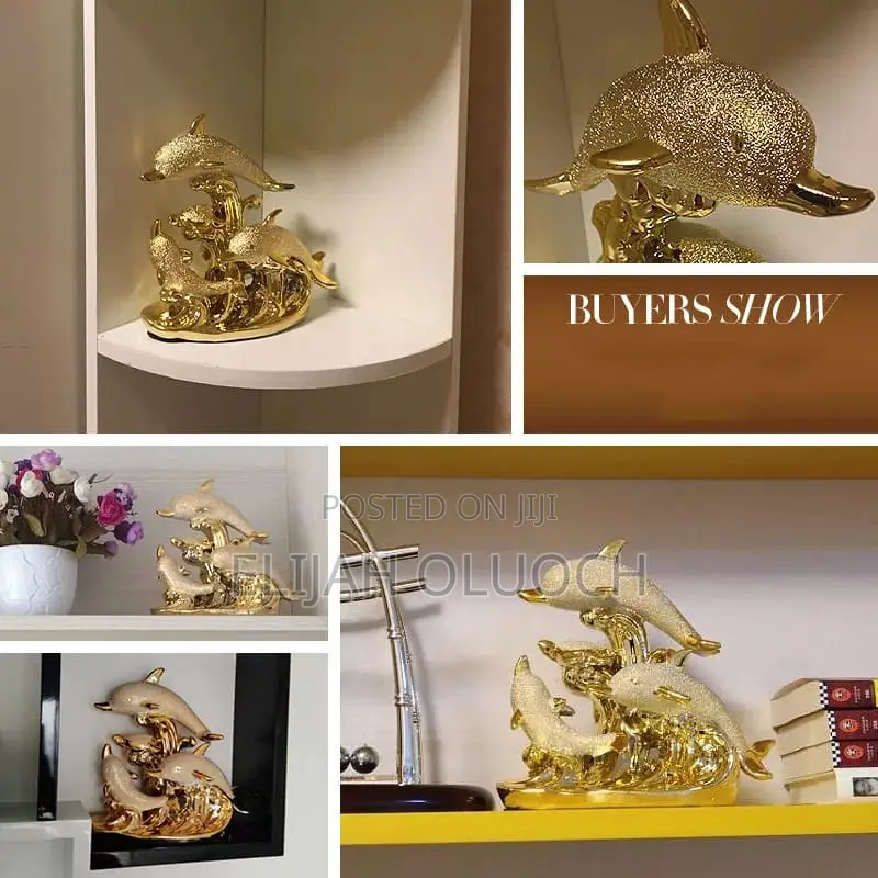 Gold Dolphine Decor
